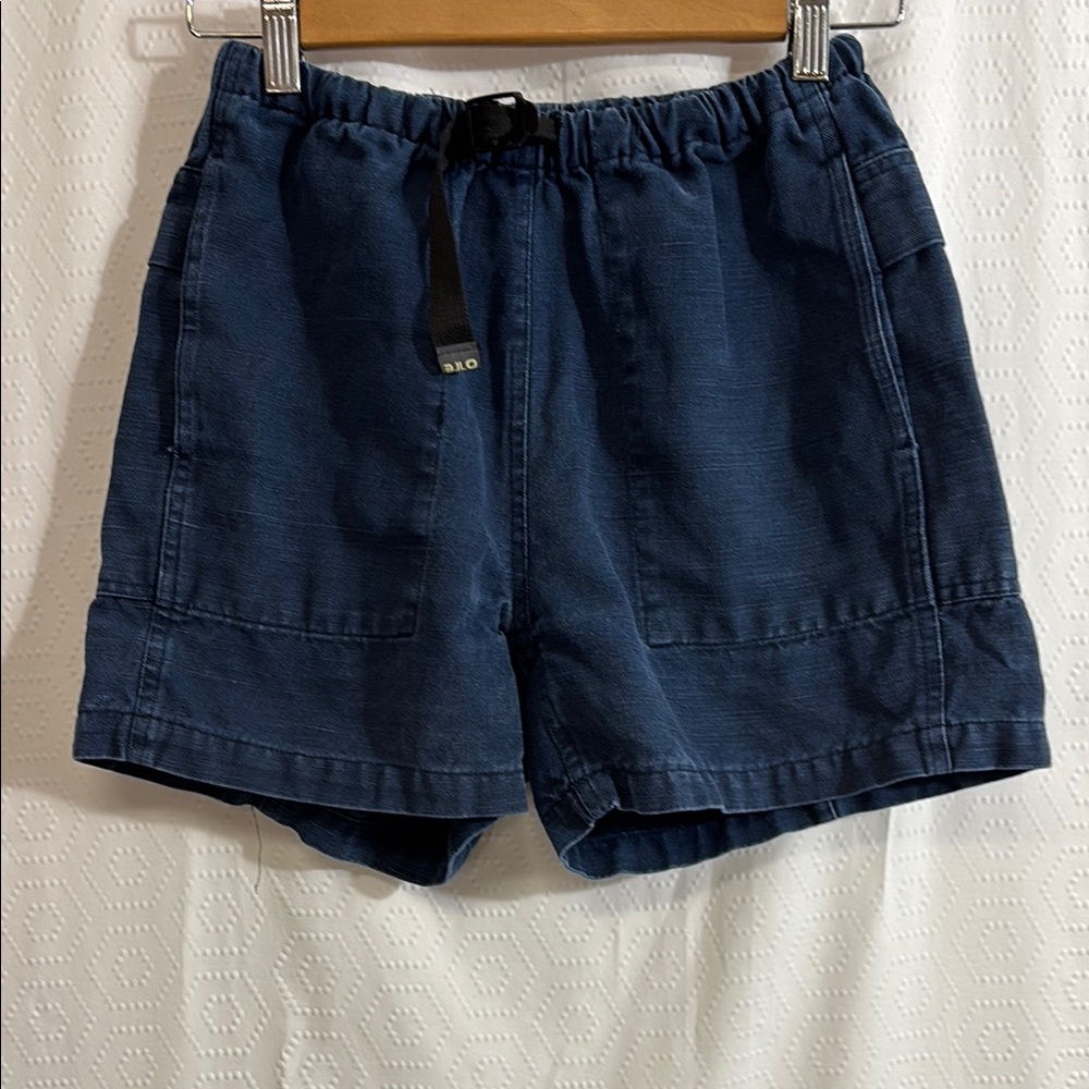 Of the earth hemp Blue Casual Shorts with belt
